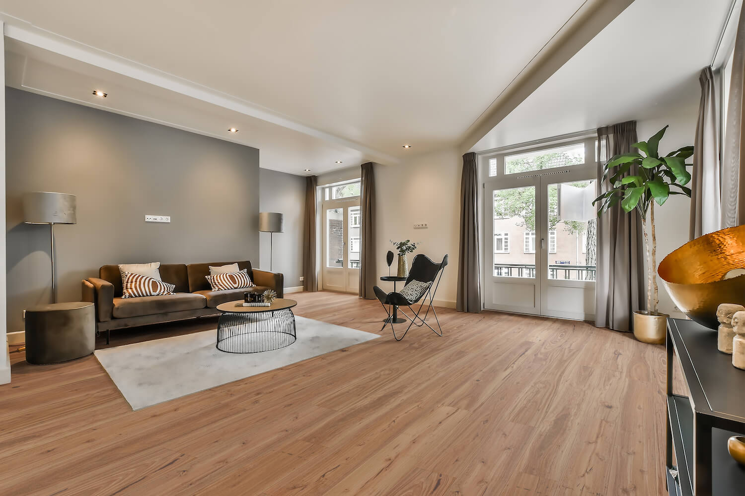 Engineered timber flooring planning example for a residential interior