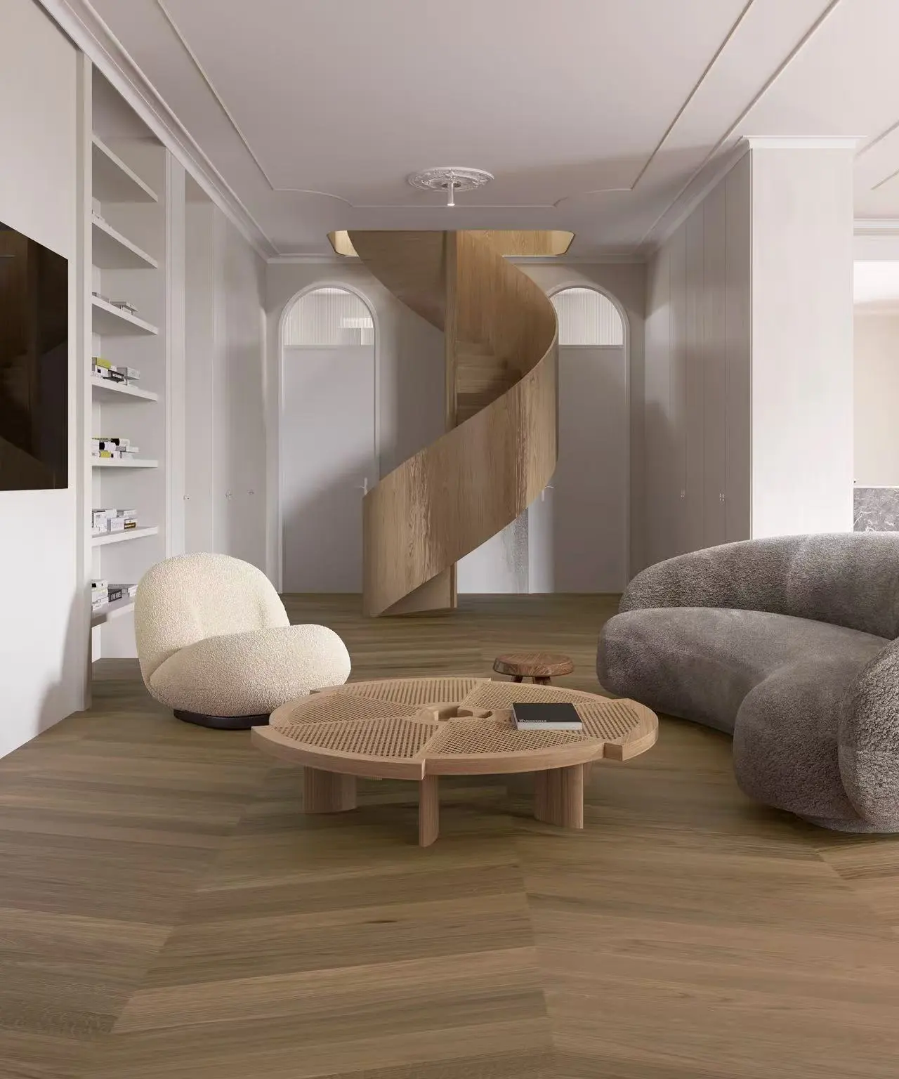 Cavallo Bianco Truffle Oak engineered timber flooring product photo