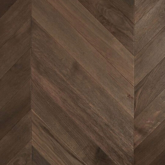 De Marque Oak Chevron Mink Grey engineered timber colour swatch