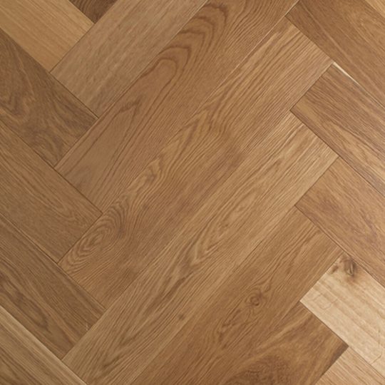 De Marque Oak Herringbone Cognac engineered timber colour swatch