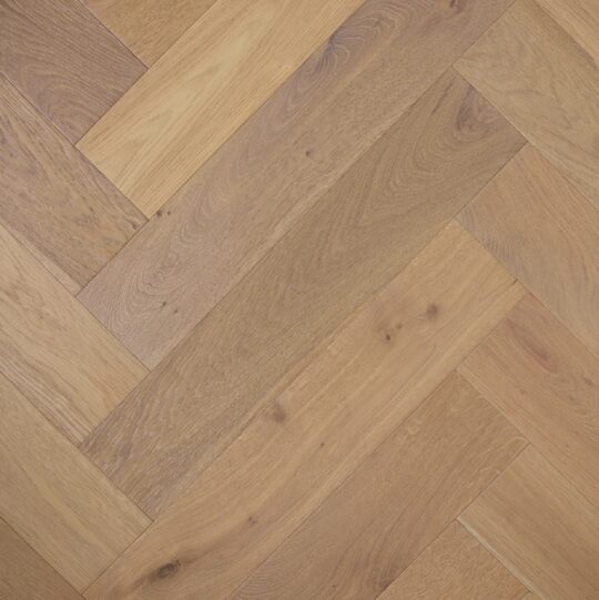 De Marque Oak Herringbone Colonial Grey engineered timber colour swatch