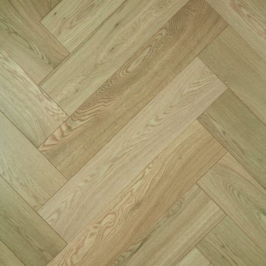 De Marque Oak Herringbone Vanilla engineered timber colour swatch
