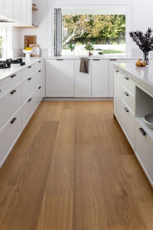 De Marque Oak Wide Plank Valley Oak engineered timber installed room example