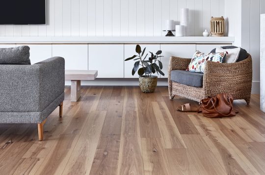 Elk Falls Hickory Natural engineered timber installed room example