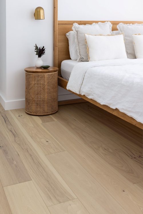 Elk Falls Hickory Roasted Vanilla engineered timber installed room example