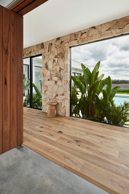 Elk Falls Hickory Rustic Natural engineered timber installed room example
