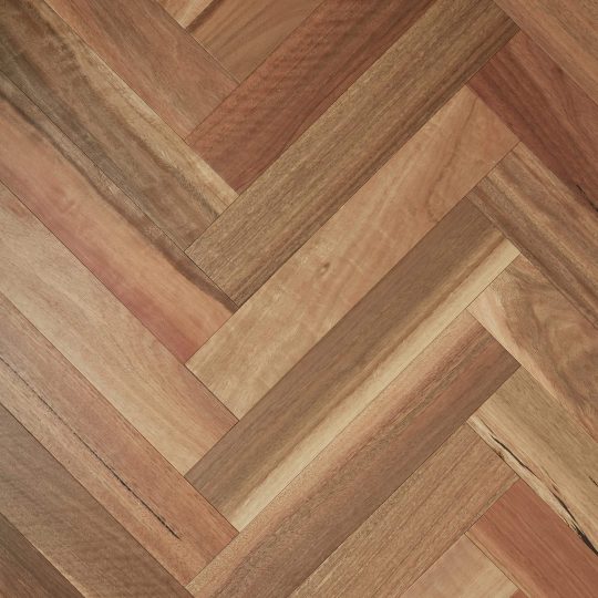 Fiddleback Australian Hardwood Herringbone Spotted Gum engineered timber colour swatch