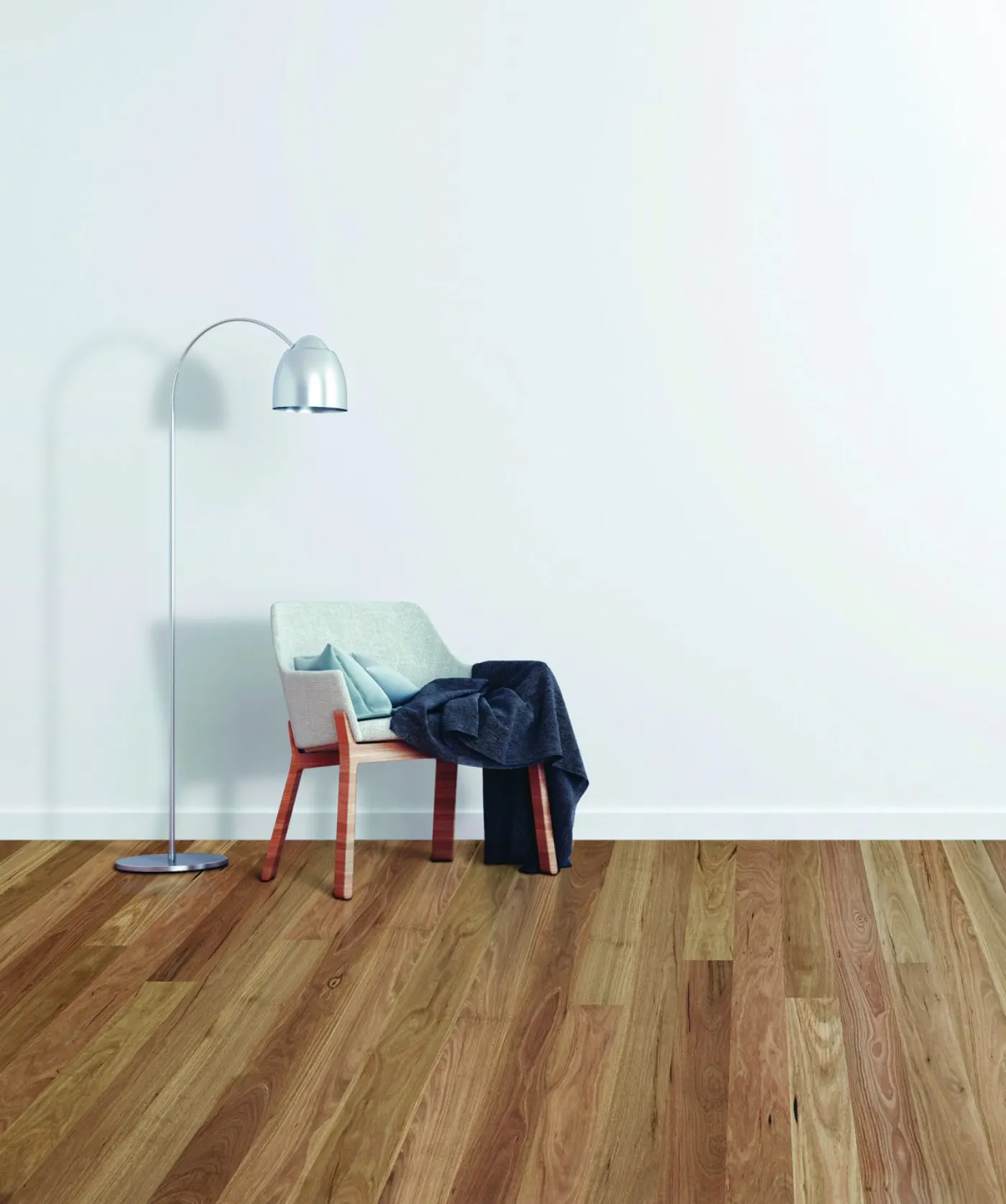 Select Australian Timber MB Spotted Gum engineered timber flooring installed room example