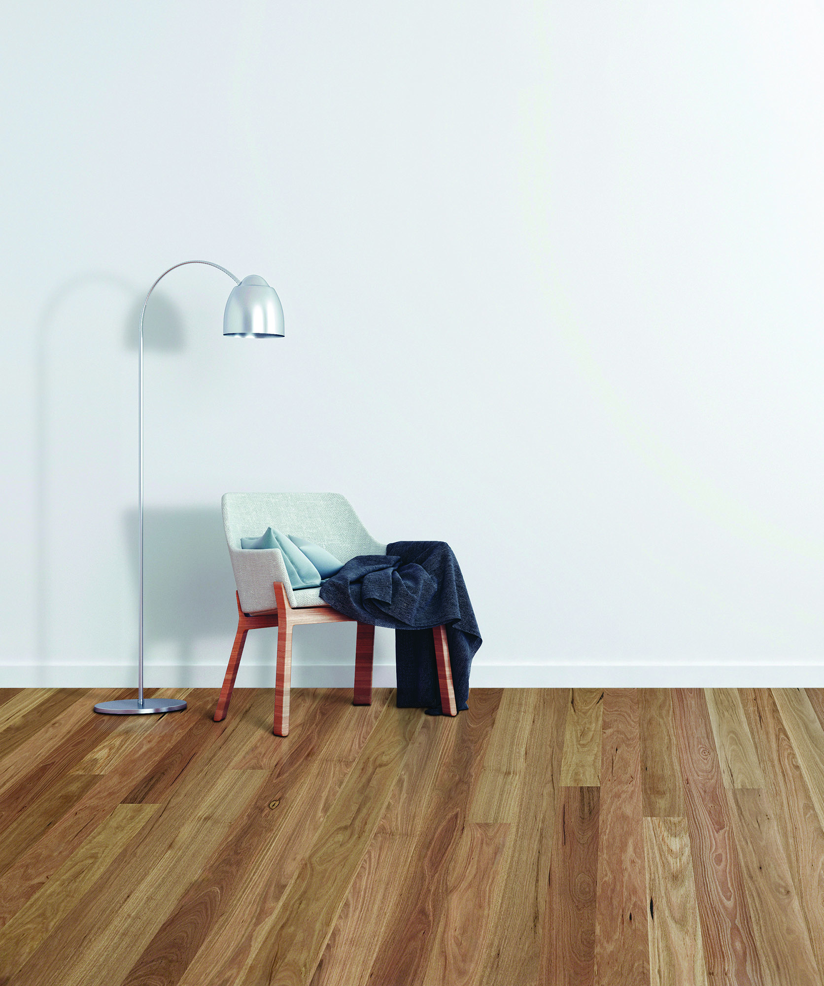 Select Australian Timber MB Spotted Gum engineered timber flooring installed room example