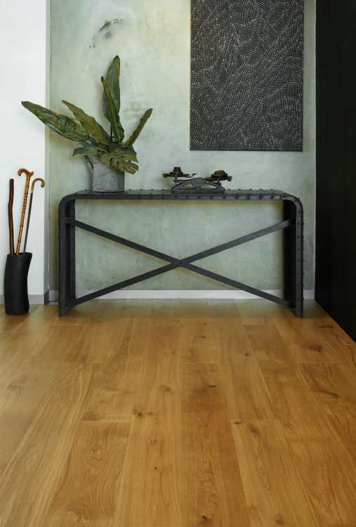 Prestige Oak Aged Oak engineered timber installed room example