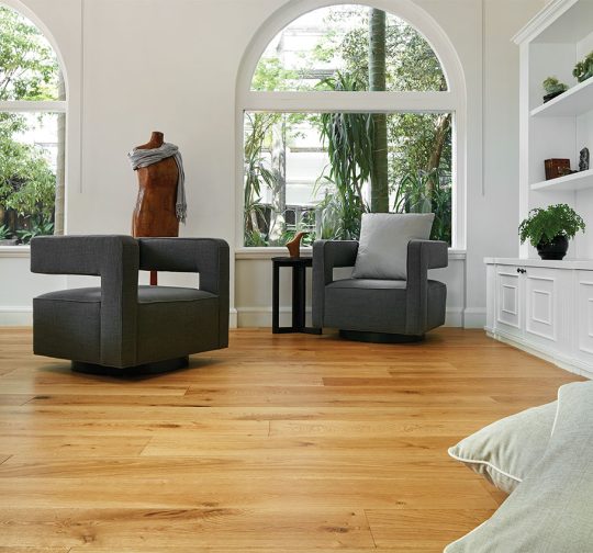 Prestige Oak Avola Natural engineered timber installed room example