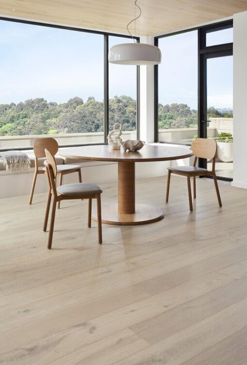 Prestige Oak Chateau Grey engineered timber installed room example