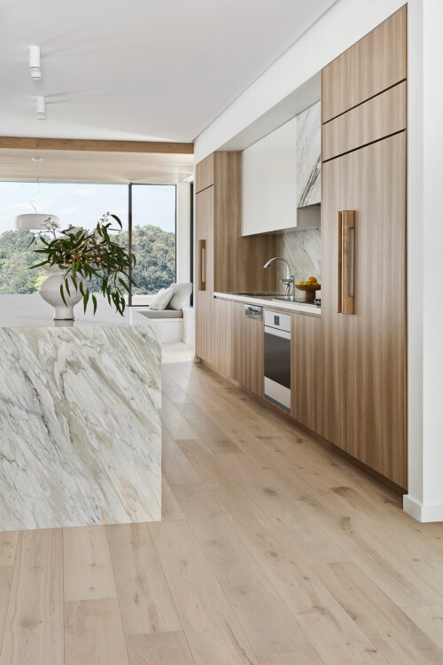 Prestige Oak Marble engineered timber installed room example