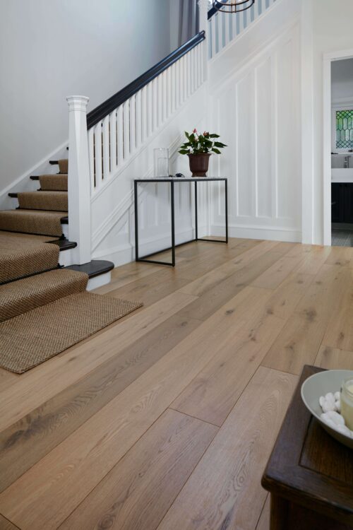 Prestige Oak Parana engineered timber installed room example