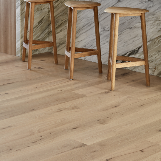 Prestige Oak Pure Oak engineered timber installed room example