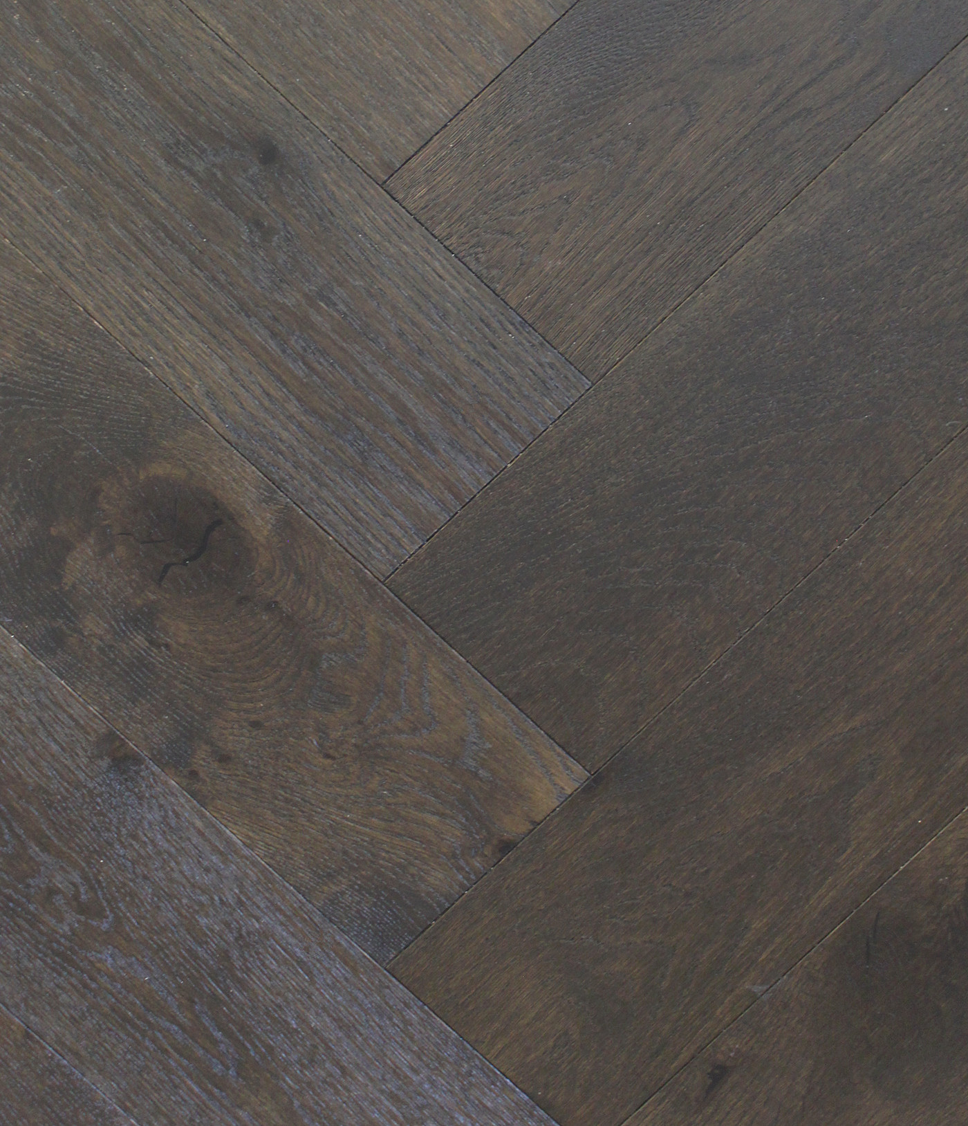 Swish Oak Natura Herringbone French Carbon Herringbone engineered timber flooring colour swatch