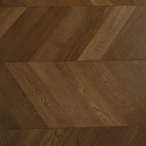 ETF Oak Chevron Chevron Smoked Oak engineered timber flooring colour swatch