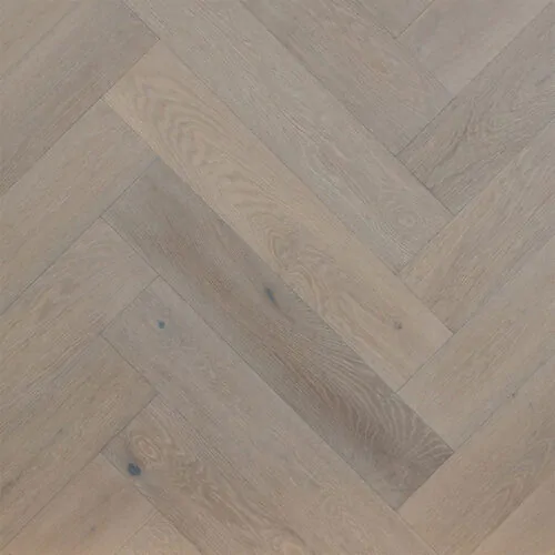 ETF Oak Herringbone Latte Oak Herringbone engineered timber flooring colour swatch