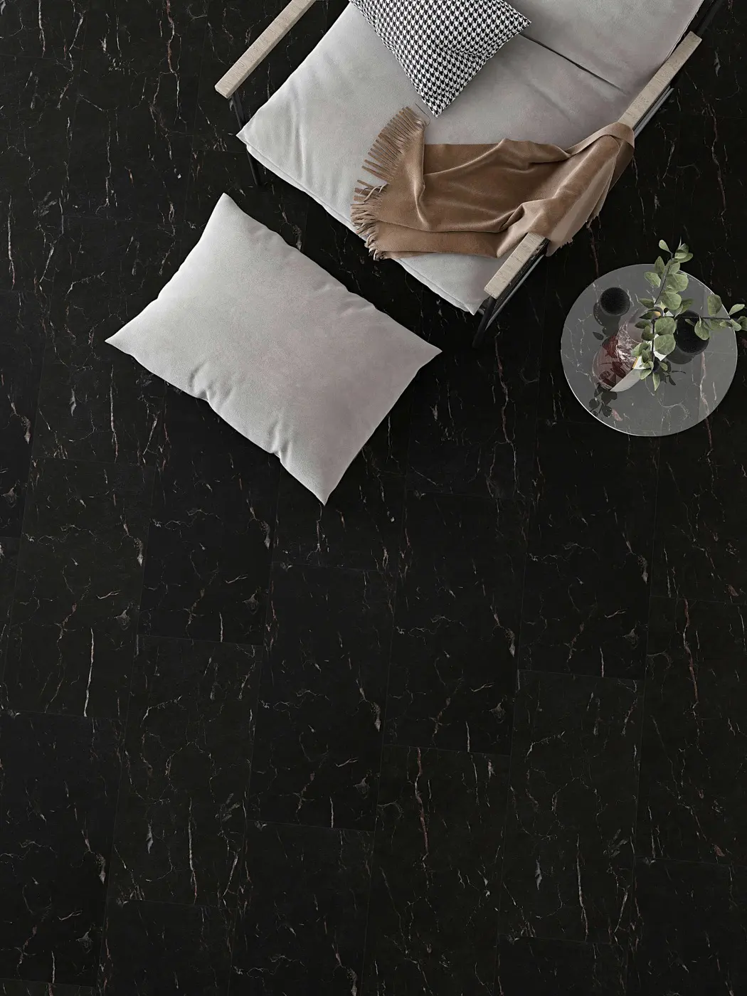 Artisan Tile Black Maquina hybrid flooring product photo