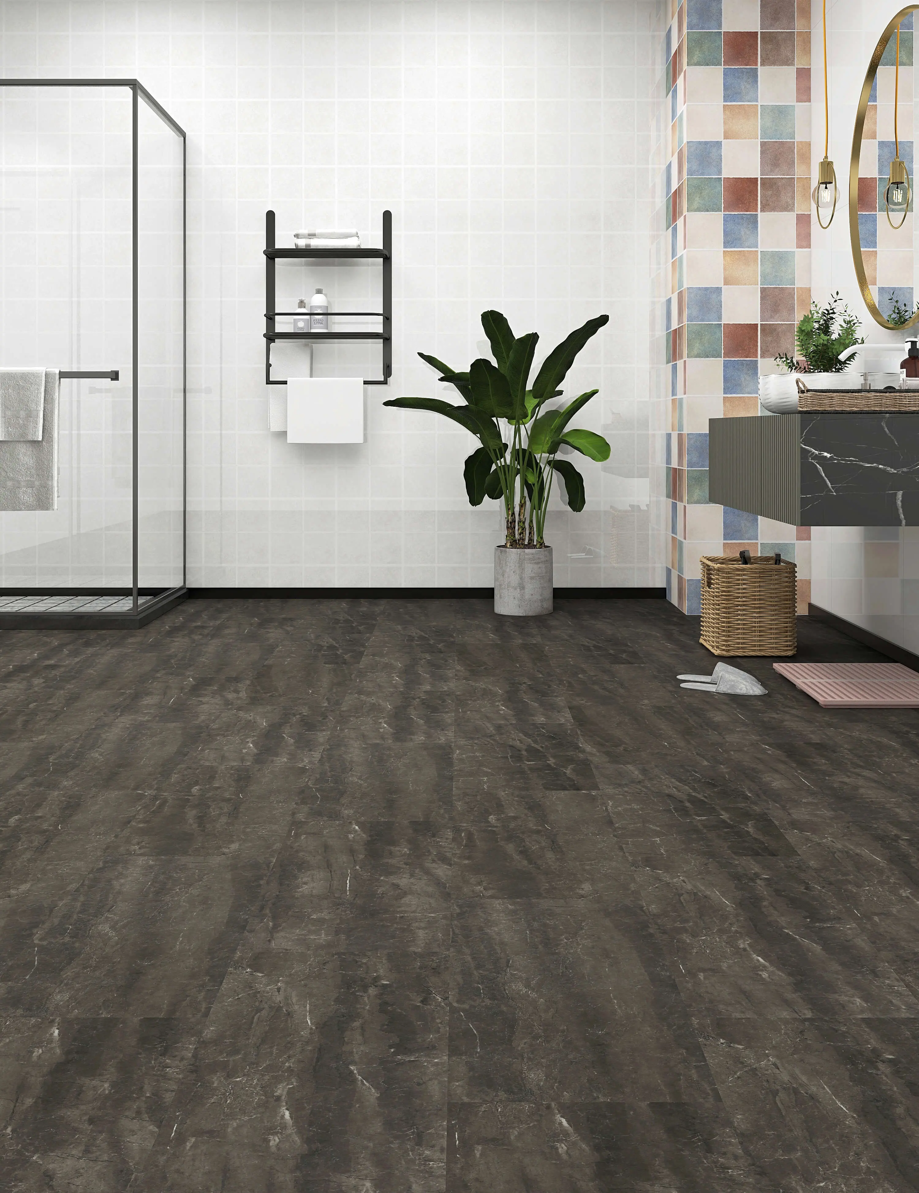 Artisan Tile Pietra Grey hybrid flooring product photo