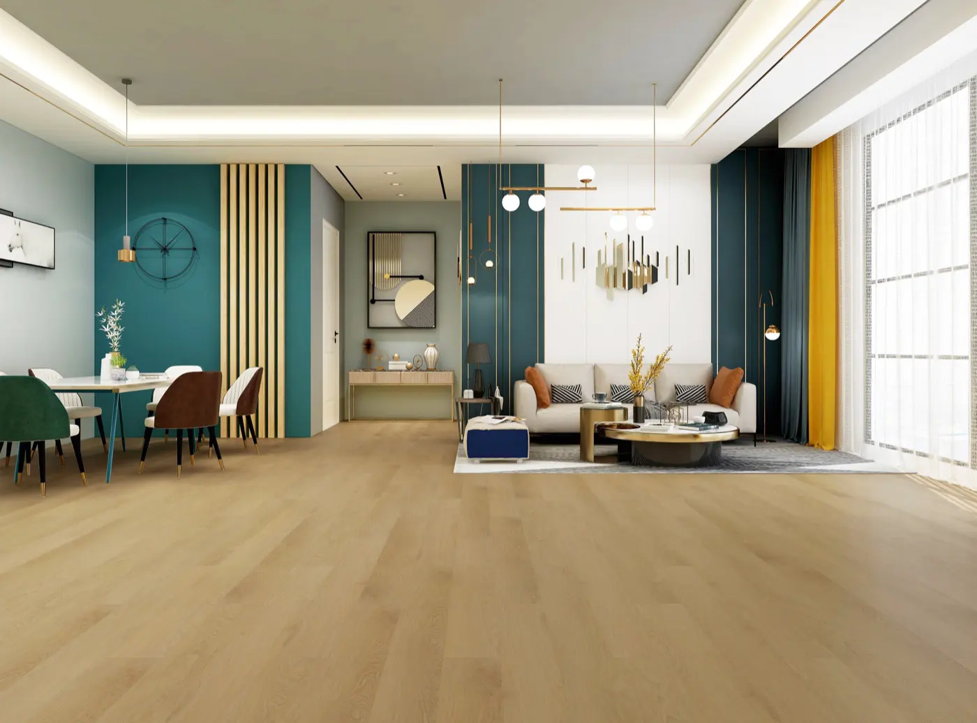 Avala Coastal Beige hybrid flooring product photo