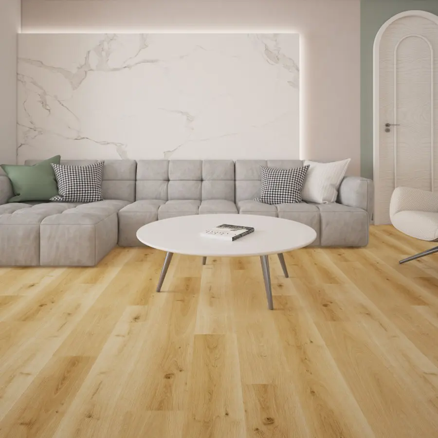 Elite 6.0 Hybrid Miranda Beige hybrid flooring colour swatch