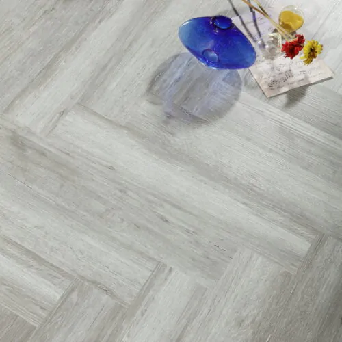 ETF Hybrid Herringbone Grey Oak Herringbone hybrid flooring colour swatch