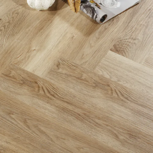 ETF Hybrid Herringbone Smoked Oak Coffee Herringbone hybrid flooring colour swatch