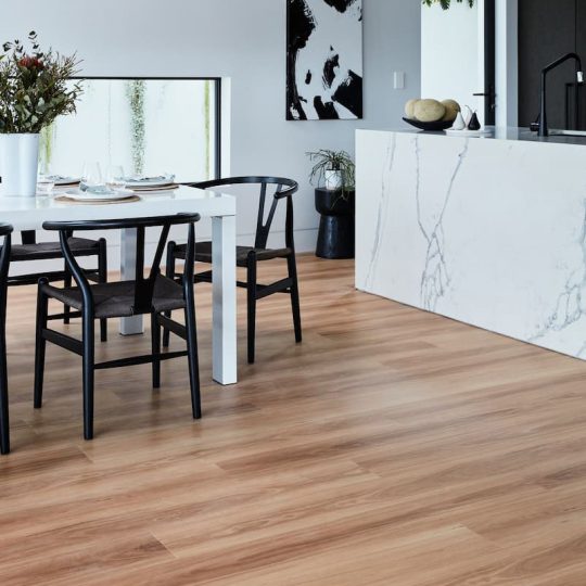 Hydroplank WPC Northern Blackbutt hybrid installed room example