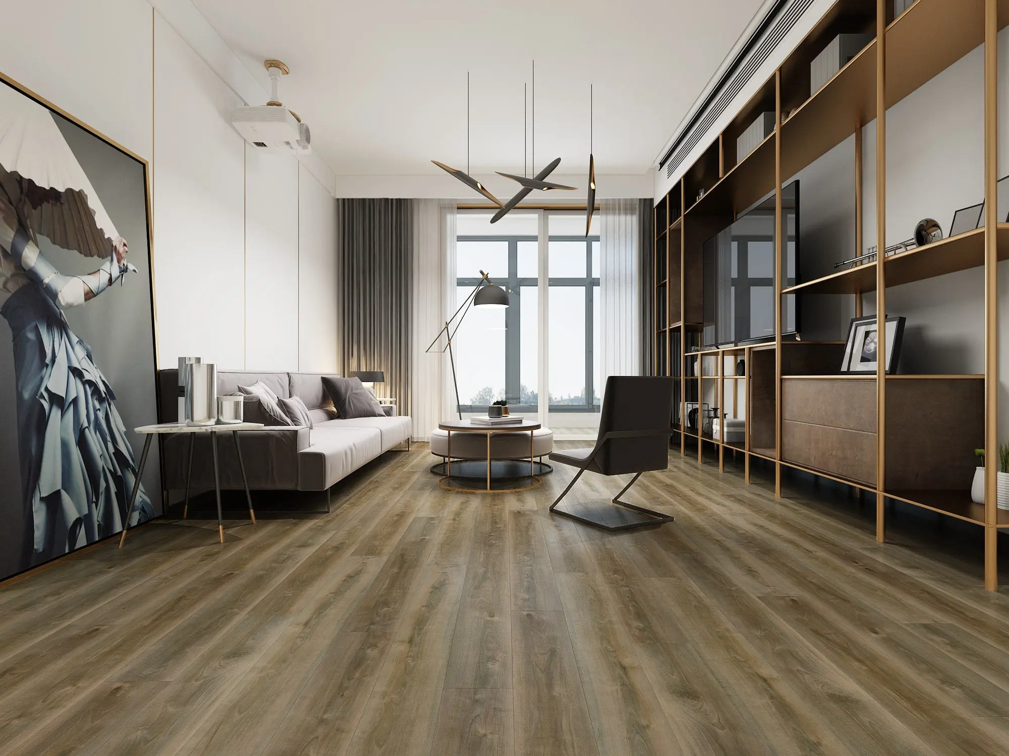 Storm Luxury Loft Oak hybrid flooring product photo