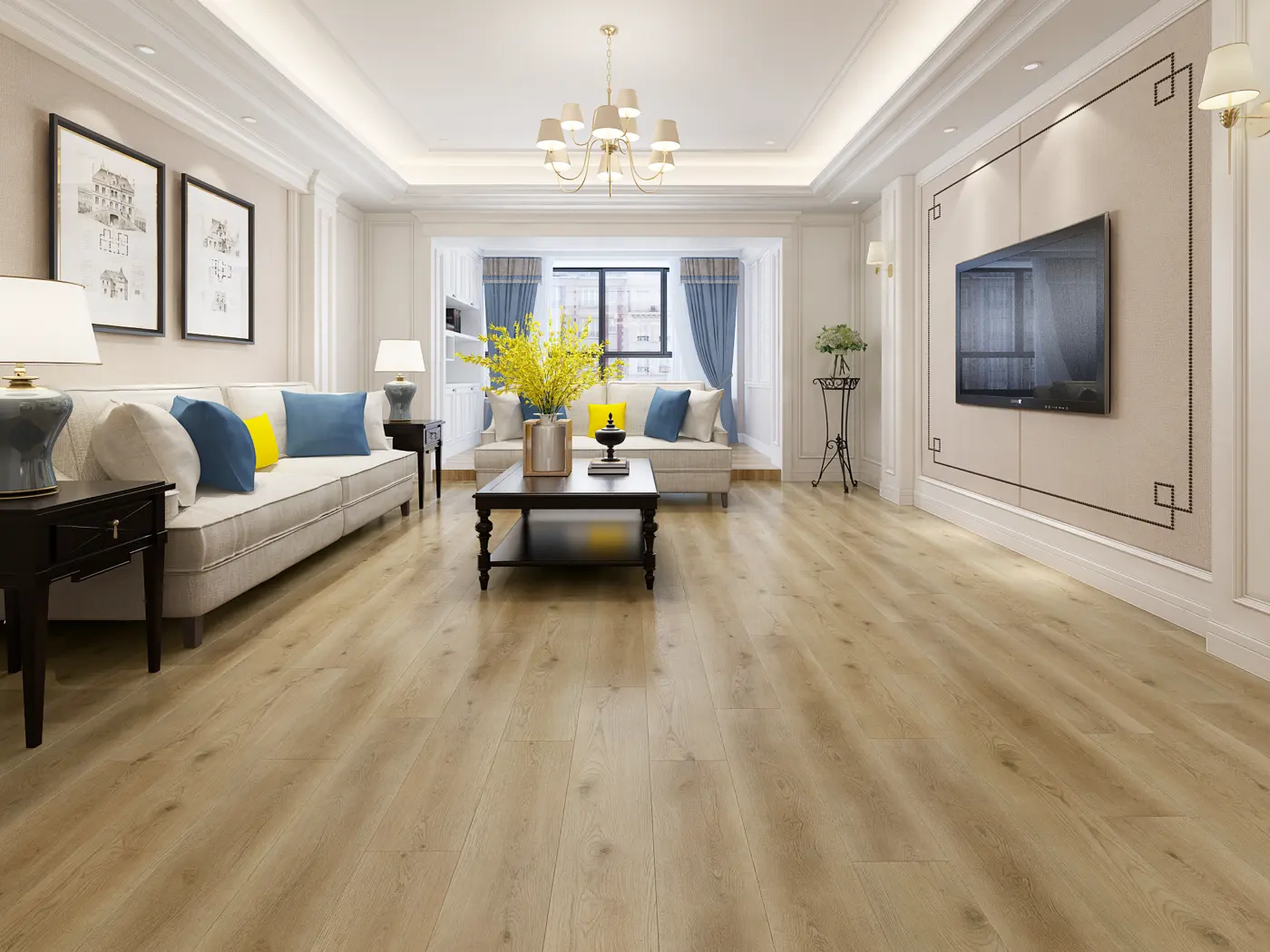 Storm Luxury Oxford Oak hybrid flooring product photo