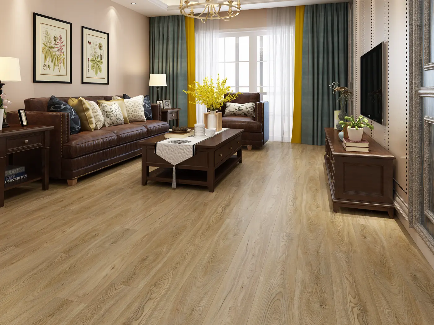 Storm Luxury Vienna Oak hybrid flooring product photo