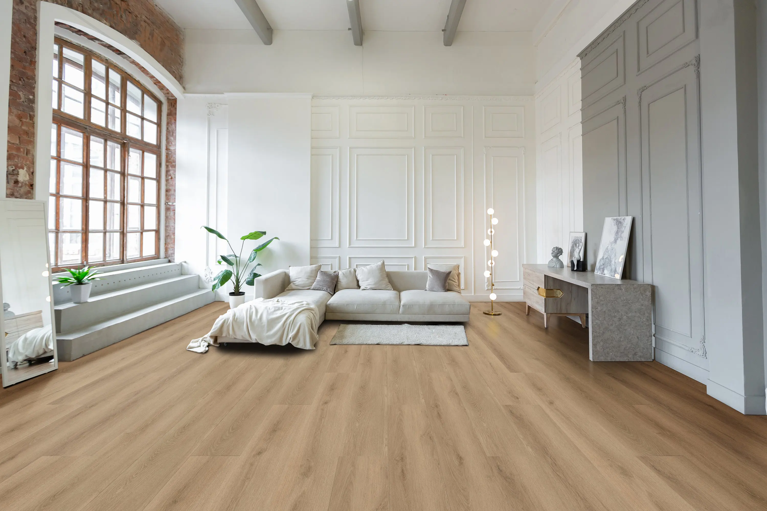 Pantora Amor Moonstone Oak laminate flooring product photo