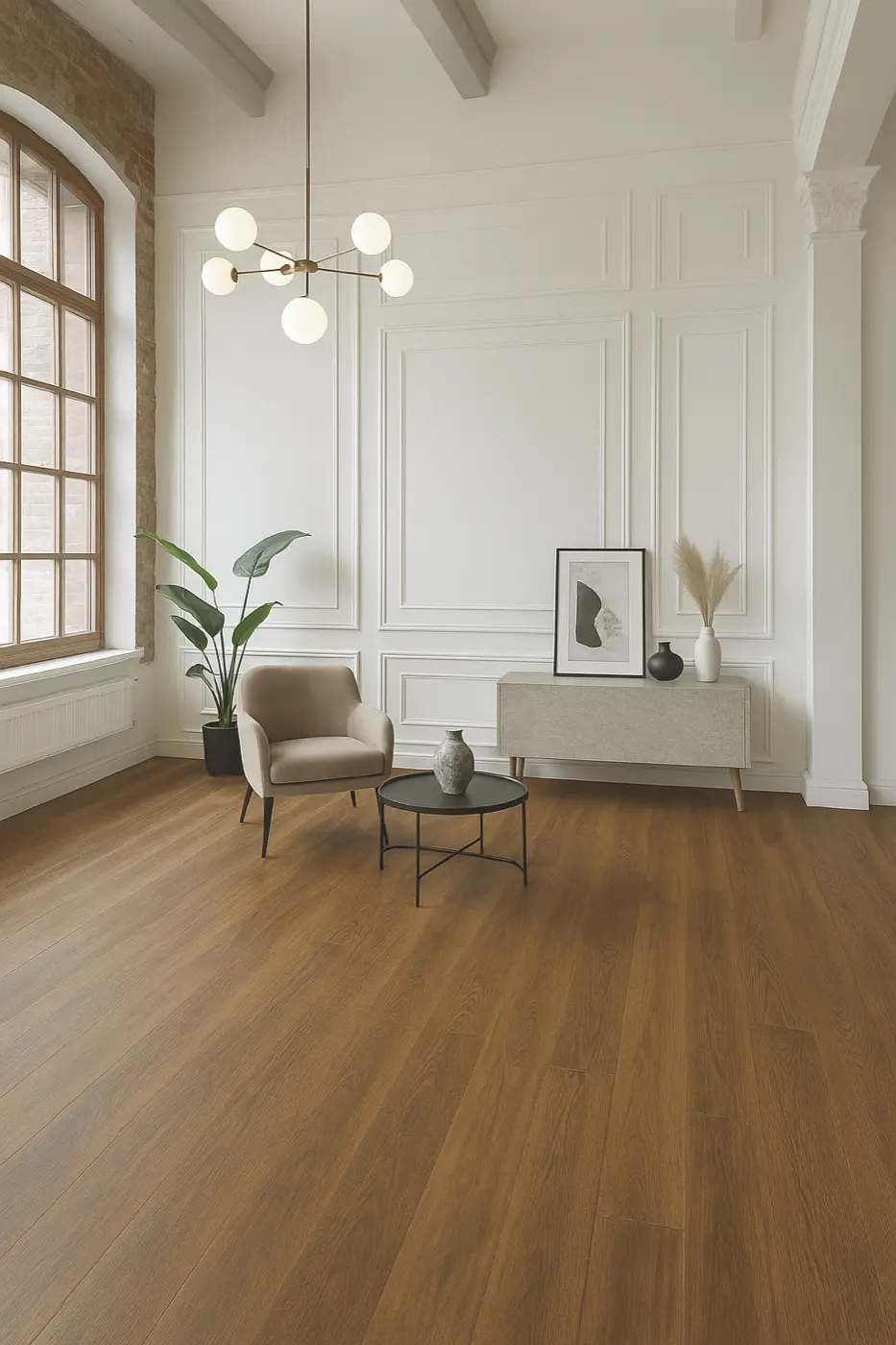Pantora Amor Spotted Gum laminate flooring product photo