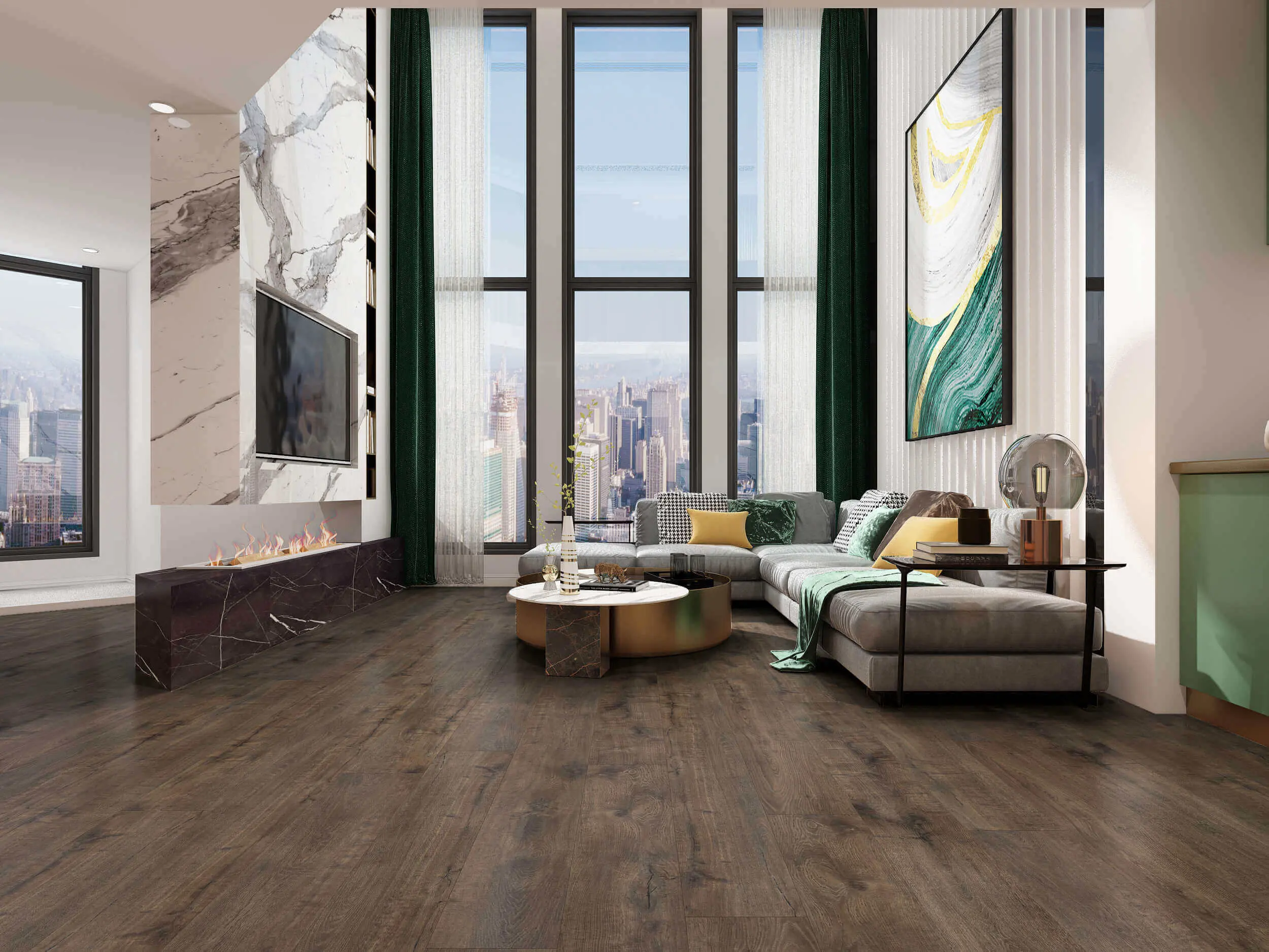 Prime Legend Mainland Brown Oak laminate flooring product photo