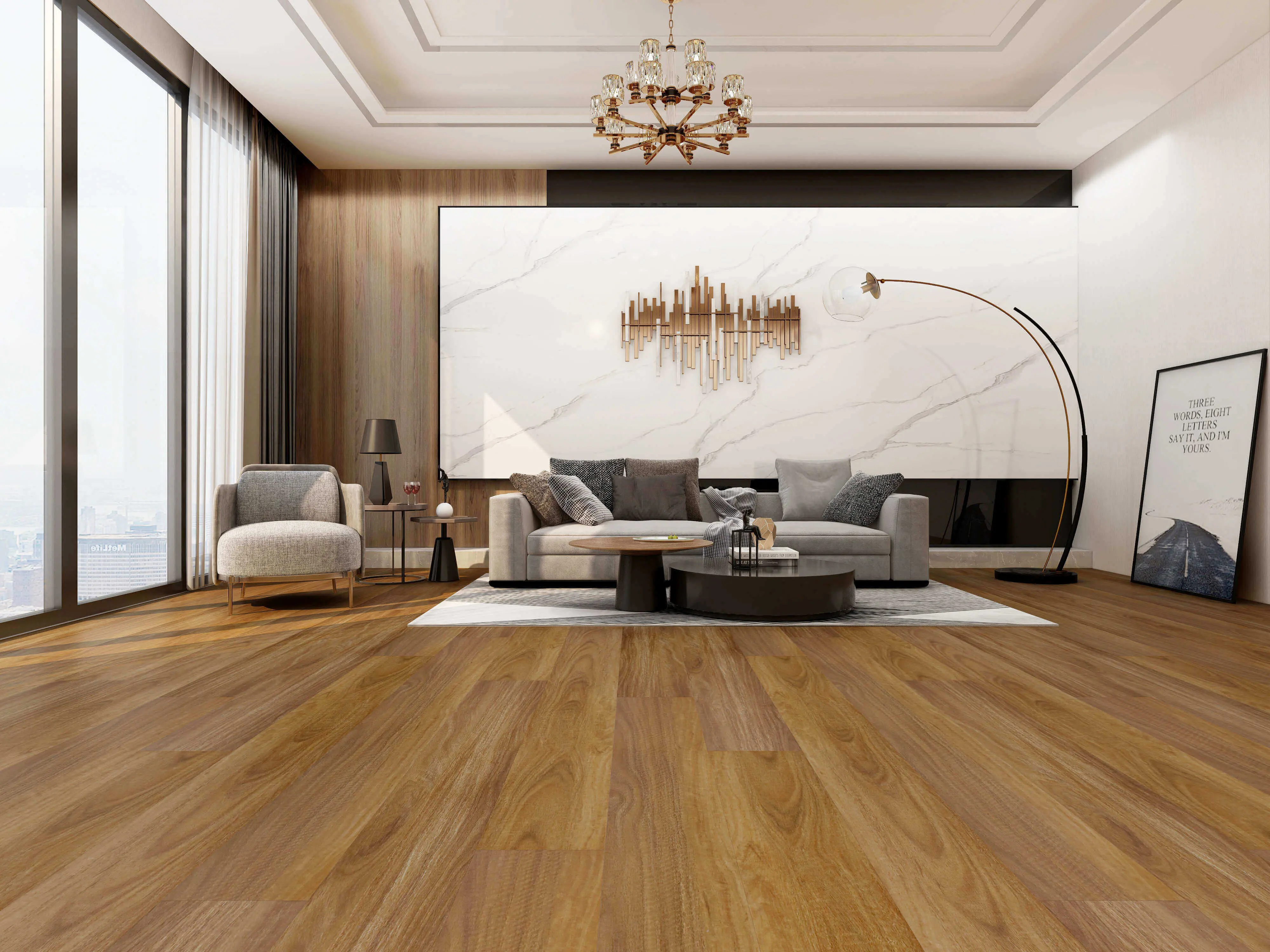 Prime Legend Spotted Gum laminate flooring product photo
