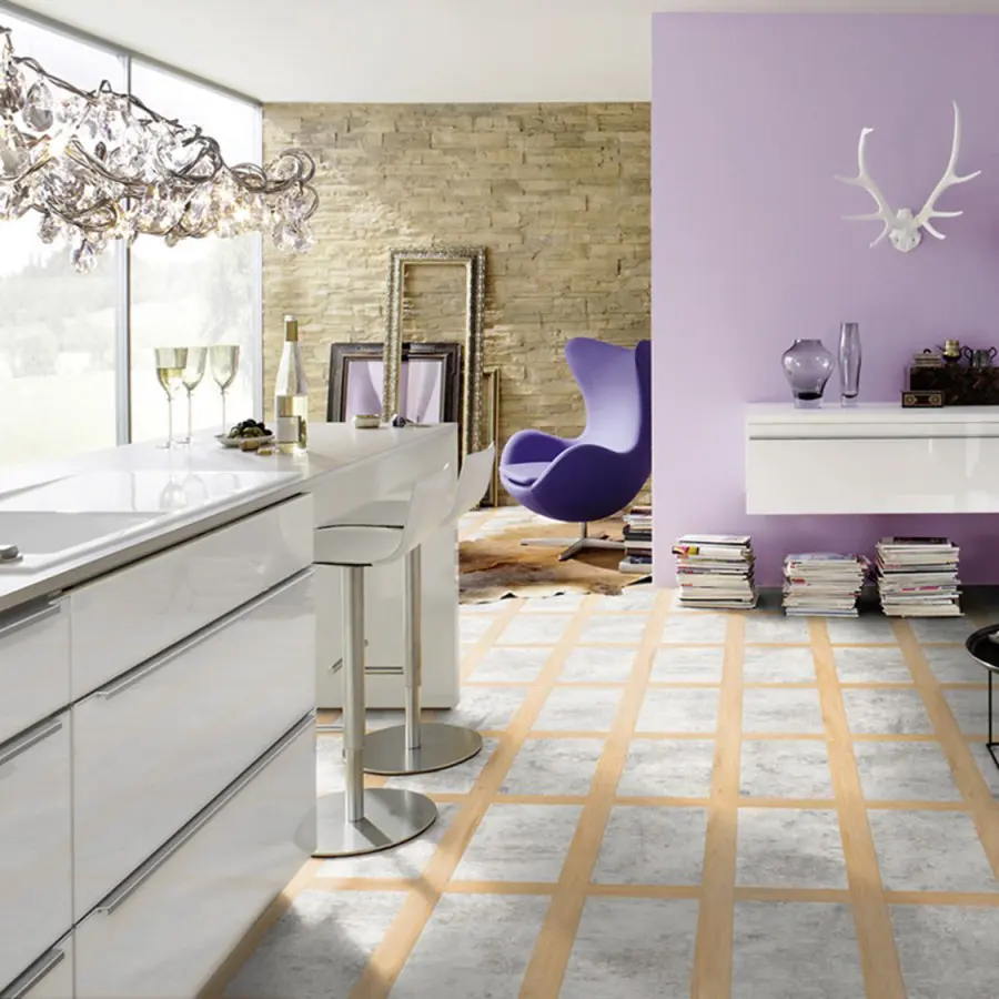 Villeroy & Boch Heritage Travertin Oak laminate flooring colour swatch